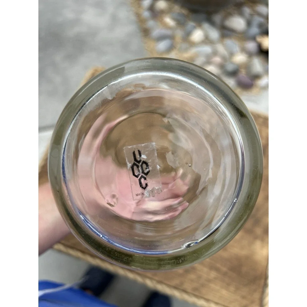 Vintage UGC Clear Glass Vase 12